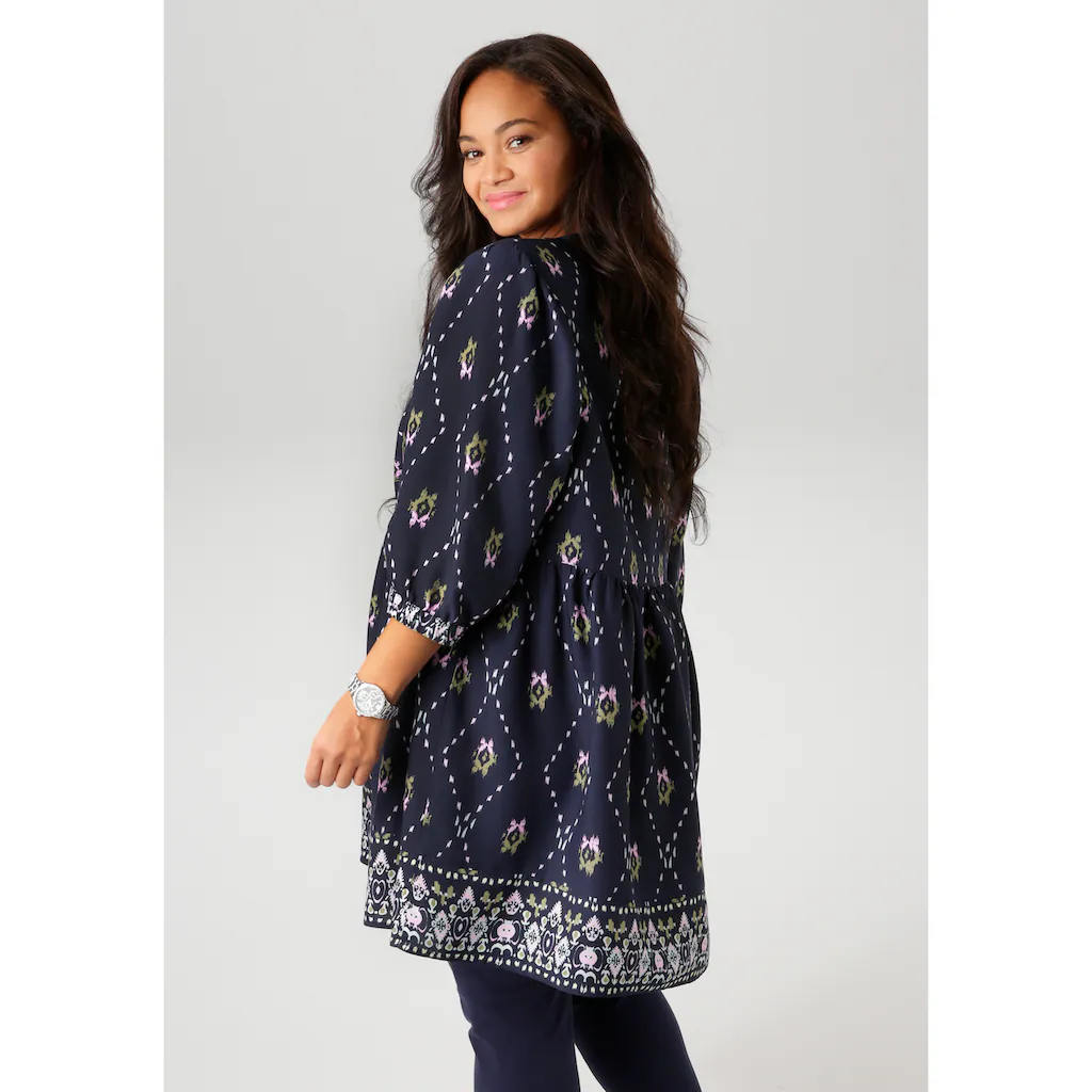 Aniston PLUS Tunika mit fantasievollen farbharmonischen Druck - NEUE KOLLEKTION Top Angebot