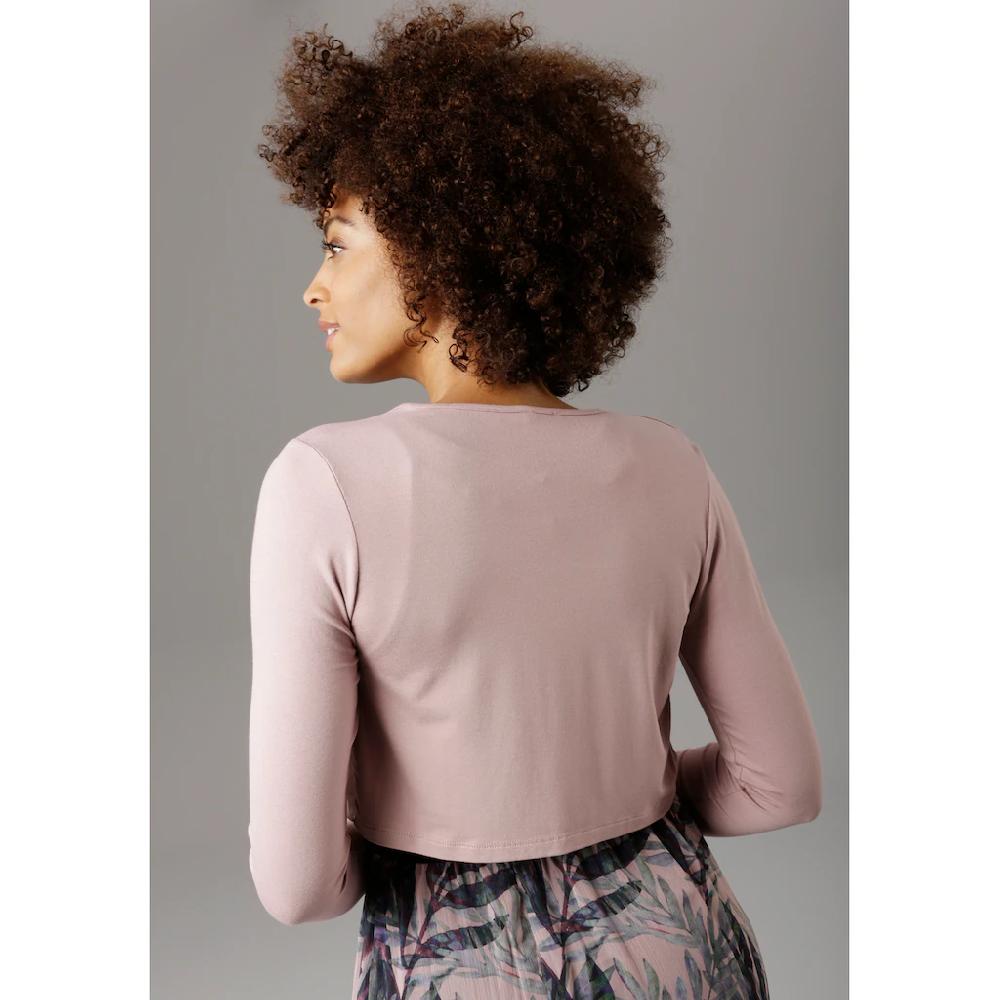 Aniston SELECTED Bolero mit leicht transparentem Vorderteil Neueste Mode