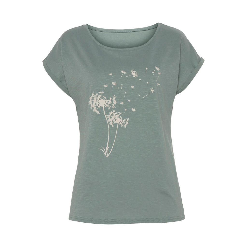Vivance T-Shirt »mit Frontdruck "Pusteblume"« aus weicher Baumwoll-Qualität Große Rabatte