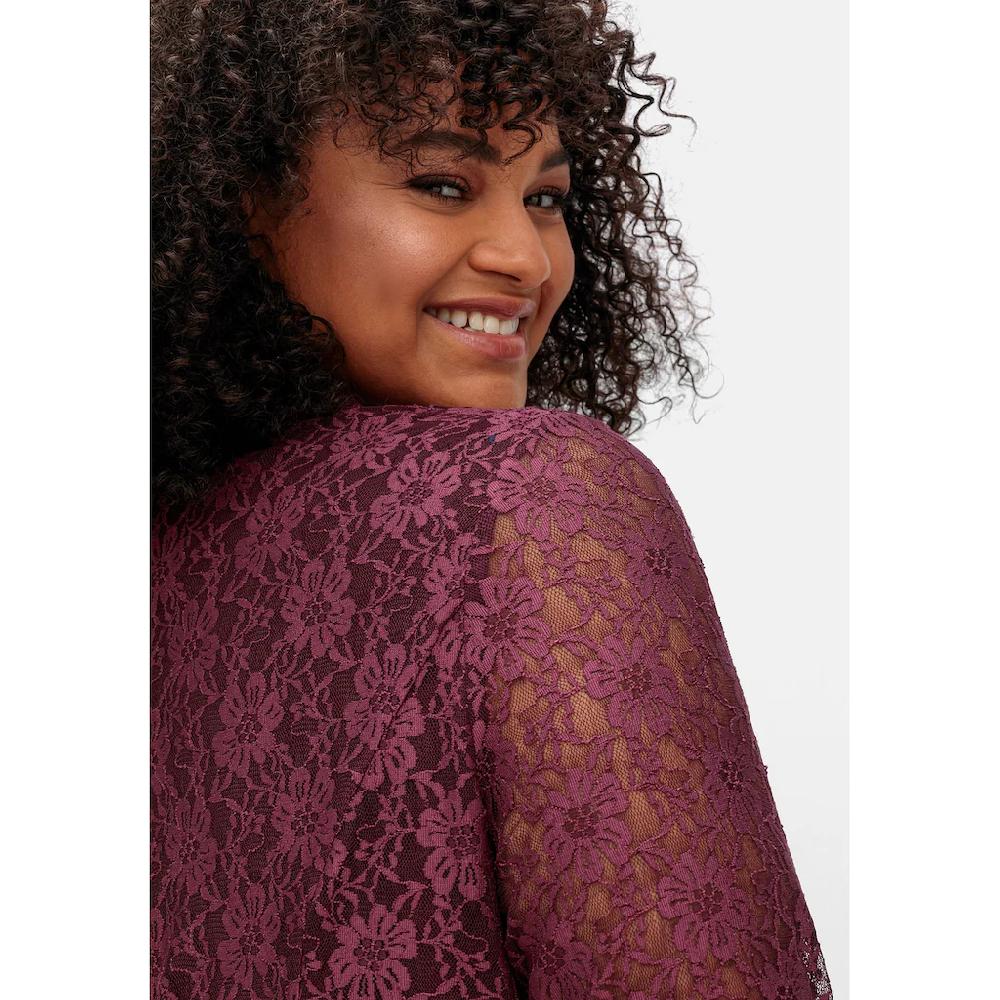 Sheego Abendkleid »Große Größen« mit Spitzenoberteil und Chiffonrock Neuheiten