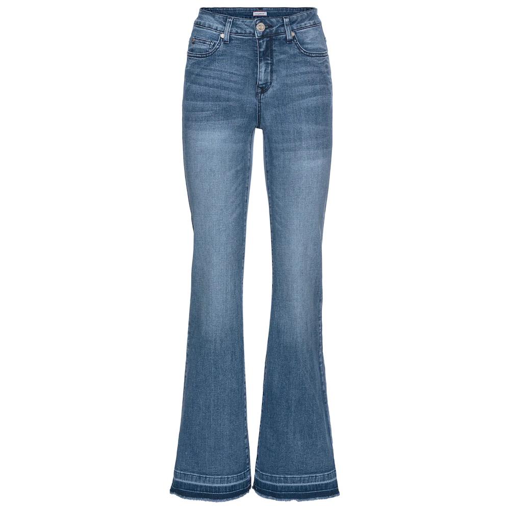 KangaROOS Weite Jeans Flare Weite Jeans High Waist Riesige Ersparnisse