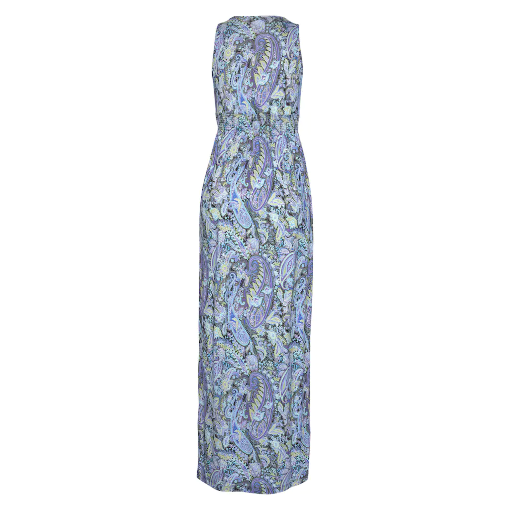 LASCANA Maxikleid mit Paisleydruck und verstellbarem Ausschnitt Sommerkleid Zeitbegrenzte Promotion