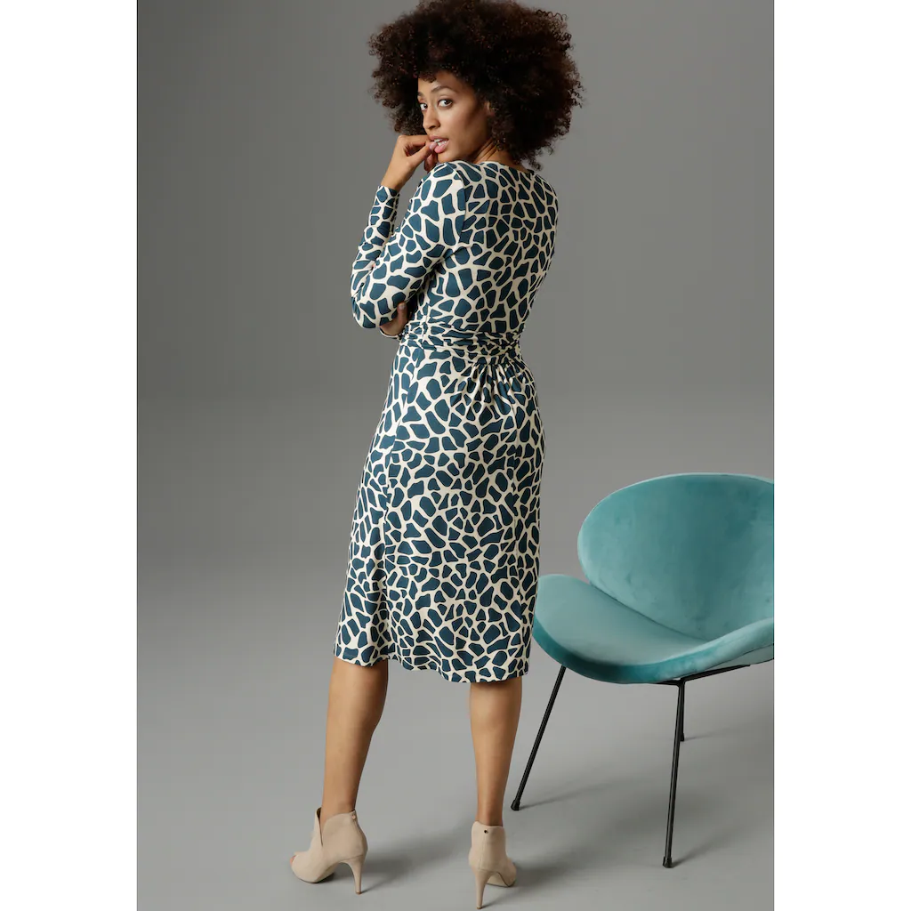 Aniston SELECTED Jerseykleid mit farbigem animal-print Bis zu 50% Rabatt