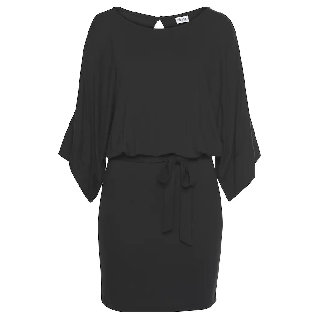 Buffalo Jerseykleid (mit Bindeband) mit Ärmelschlitzen sommerlich elegant Bis zu 55% Rabatt