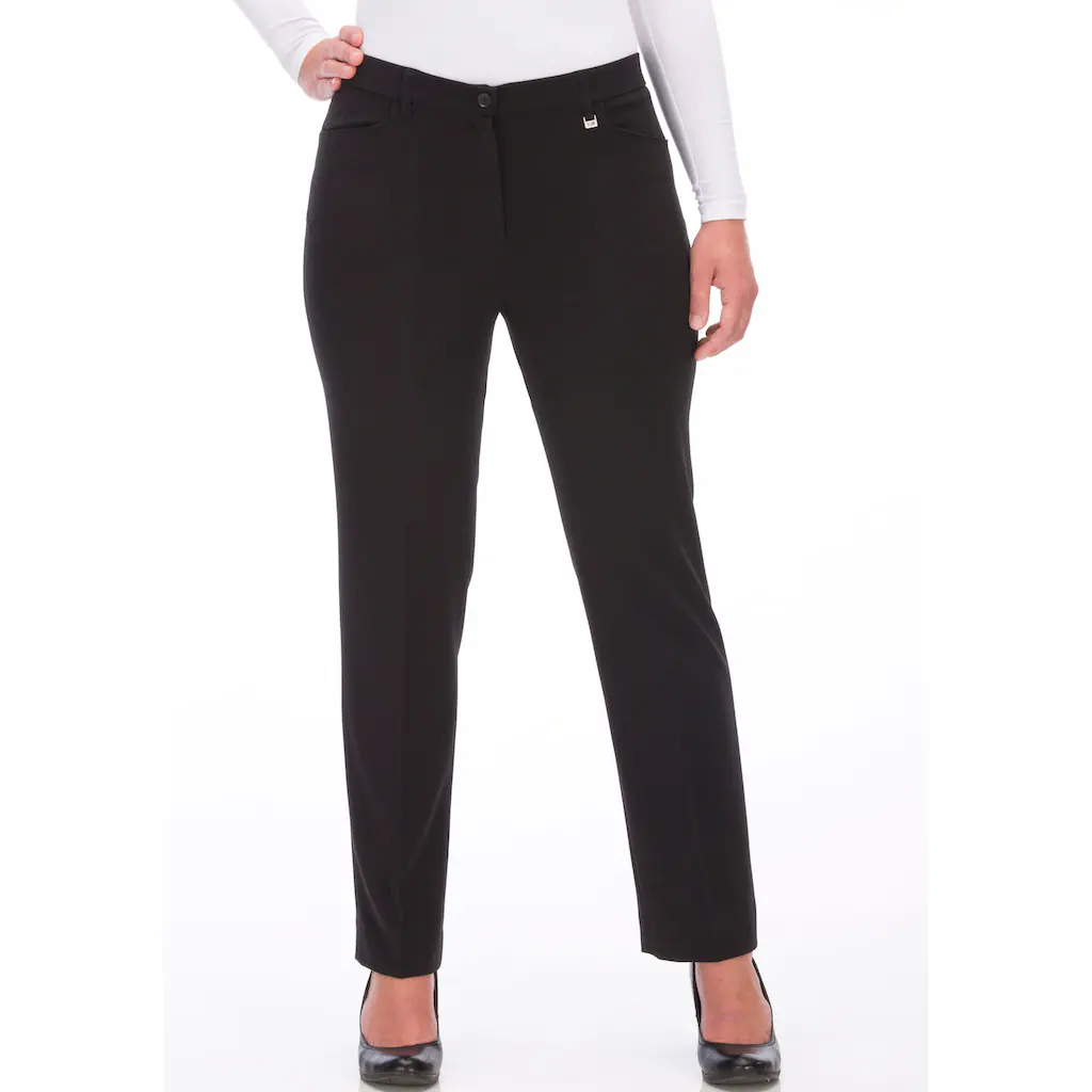KjBRAND Stoffhose »Hose Bea in Bi-Stretch Kammgarnoptik mit Bügelfalte« ideal für kräftige Oberschenkel 50% Rabatt mit kostenlosem Versand