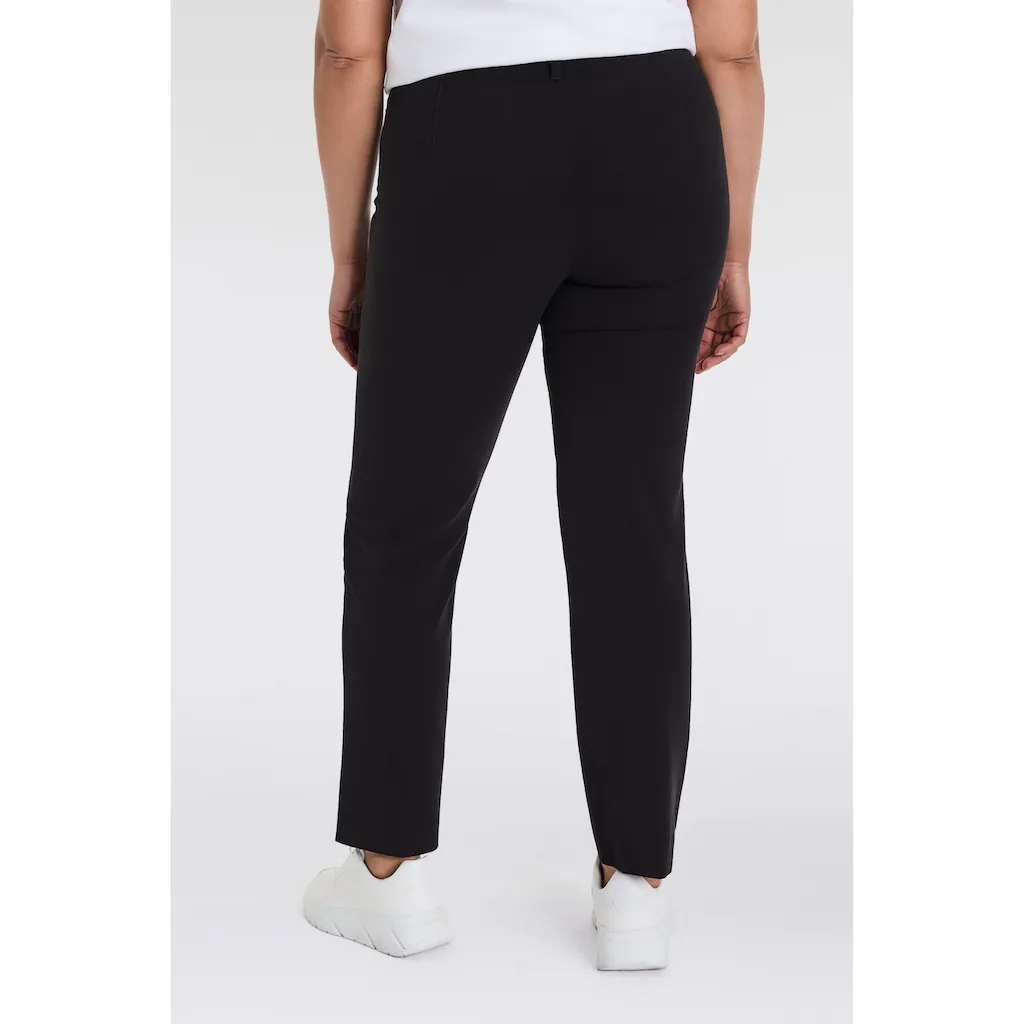 KjBRAND Stoffhose »Hose Bea in Bi-Stretch Kammgarnoptik mit Bügelfalte« ideal für kräftige Oberschenkel 50% Rabatt mit kostenlosem Versand