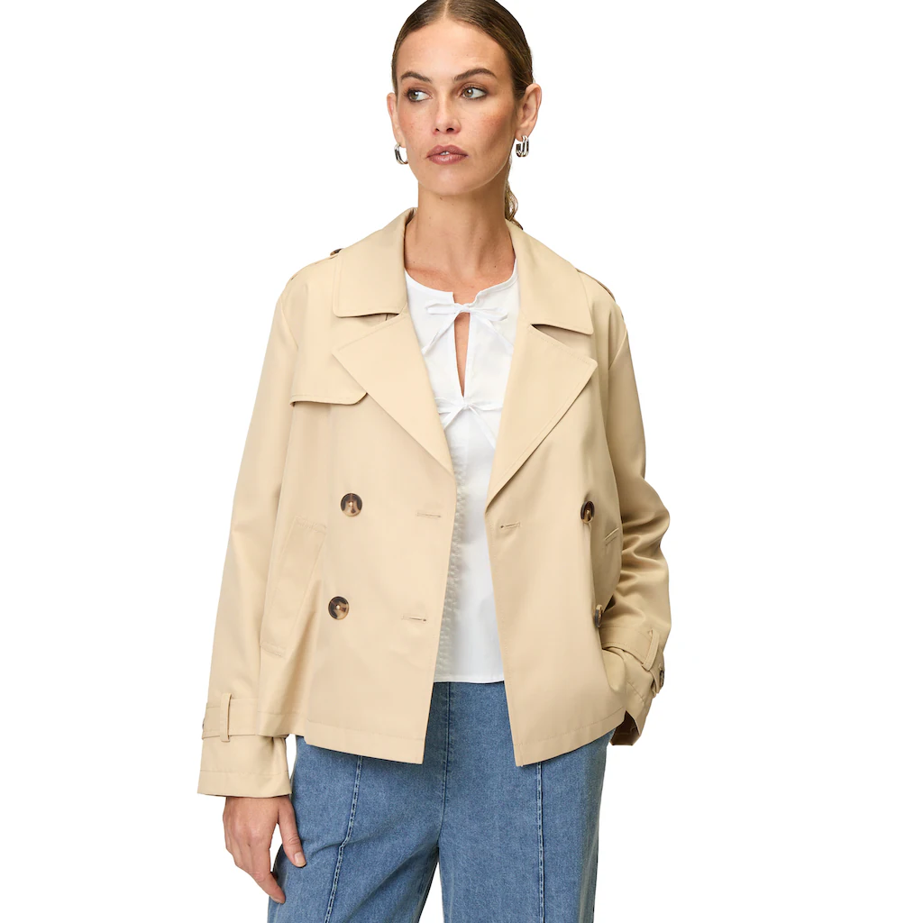 Zero Langjacke »zero Trenchjacke zweireihig mit Reverskragen« Fabrikladen