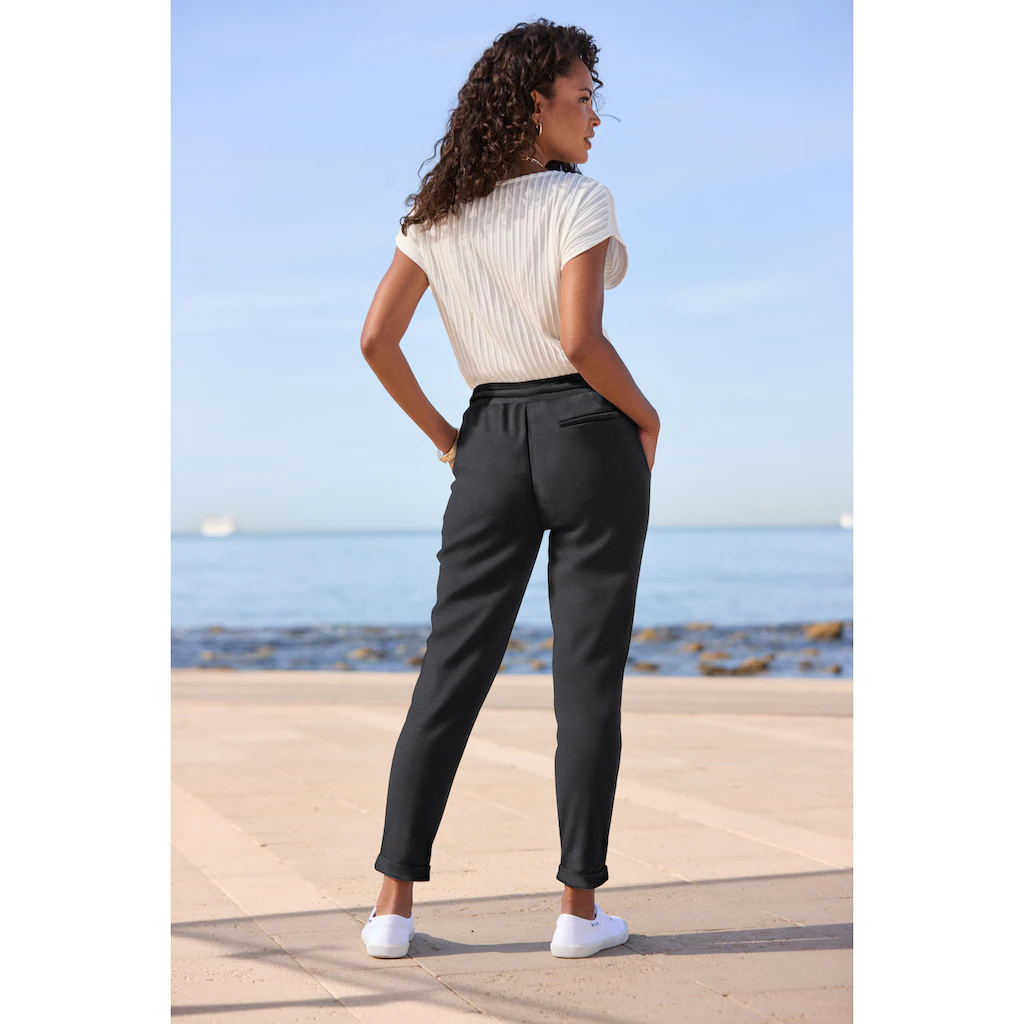 Vivance Jogger Pants mit praktischen Eingrifftaschen Schlupfhose casual-chic Im Verkauf