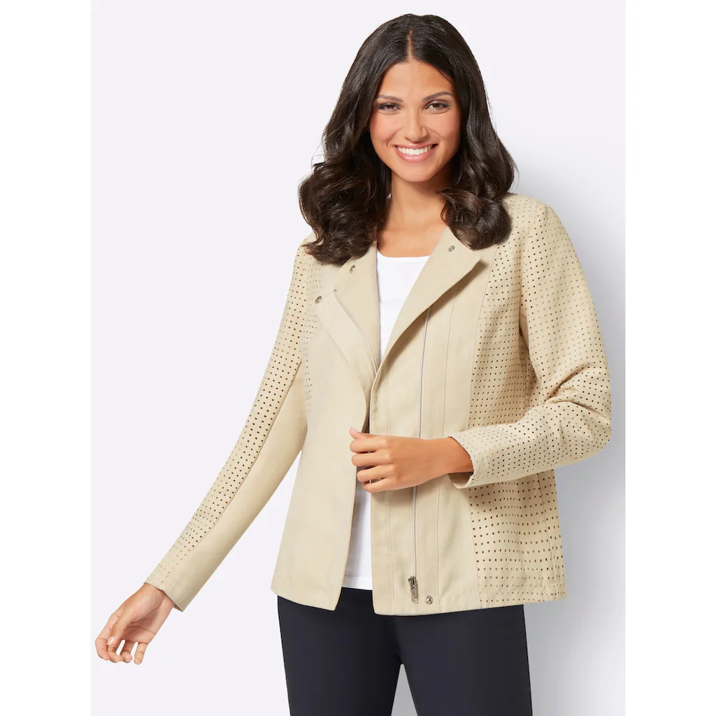 Classic Basics Lederimitatjacke ohne Kapuze im Angebot
