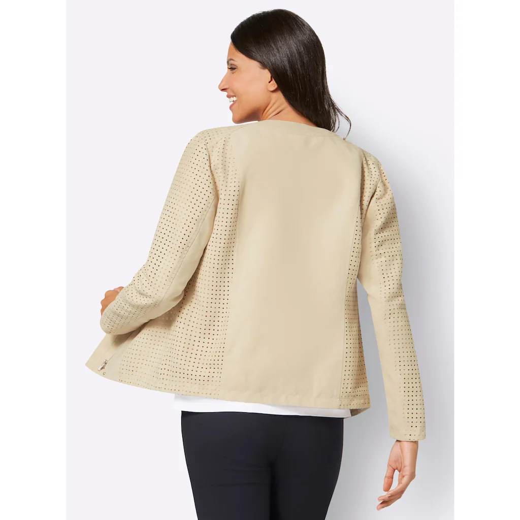 Classic Basics Lederimitatjacke ohne Kapuze im Angebot