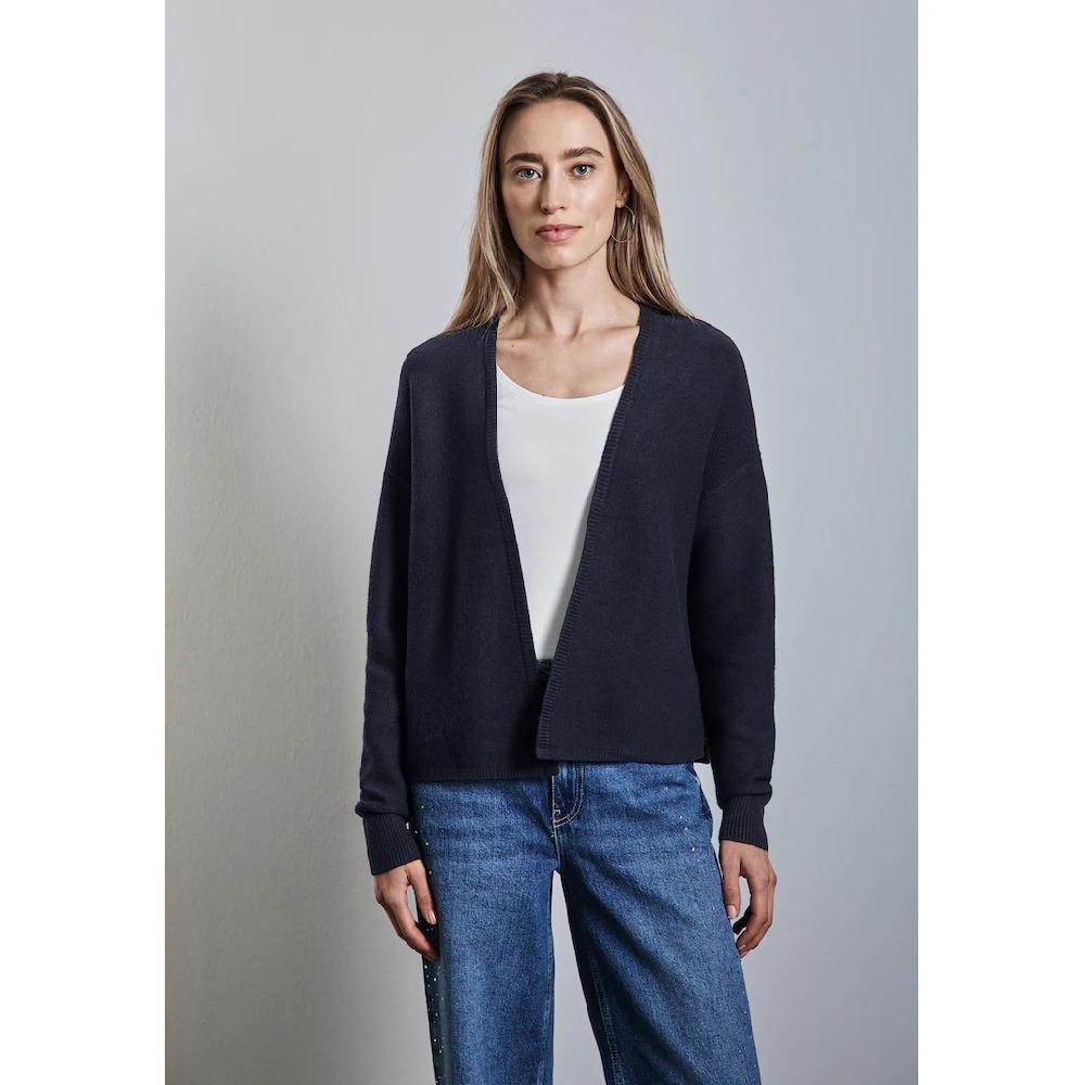STREET ONE Cardigan im angenehmen Materialmix