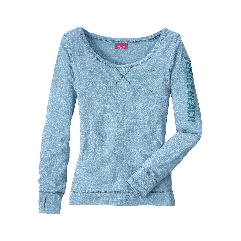 Venice Beach Langarmshirt mit sportlichem Logoprint sportlich-casual Fabrikverkauf