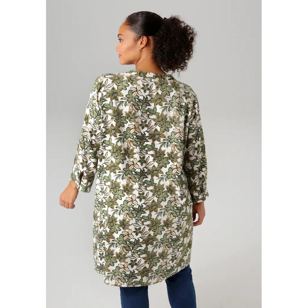 Aniston PLUS Longbluse mit farbharmonischen Blumen bedruckt - NEUE KOLLEKTION Fabrikpreis