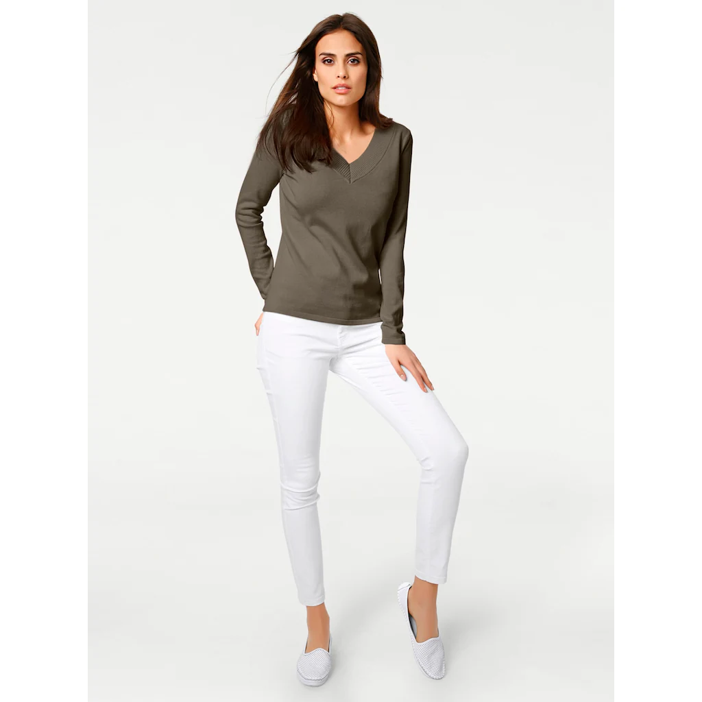 heine Strickpullover »V-Pullover« Rabatt