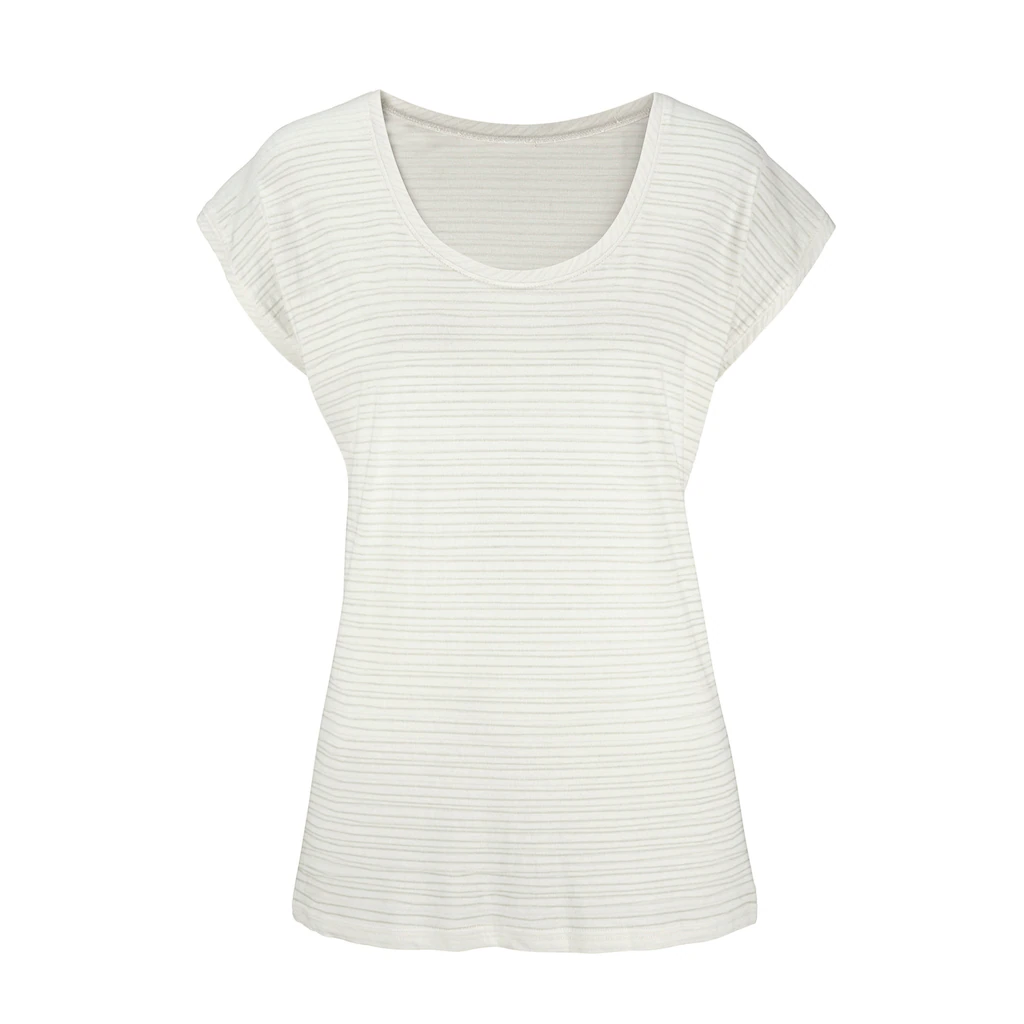 Beachtime Kurzarmshirt »mit leicht transparenten Streifen« (2er-Pack) aus weicher Baumwoll-Viskose-Qualität Exklusivangebot
