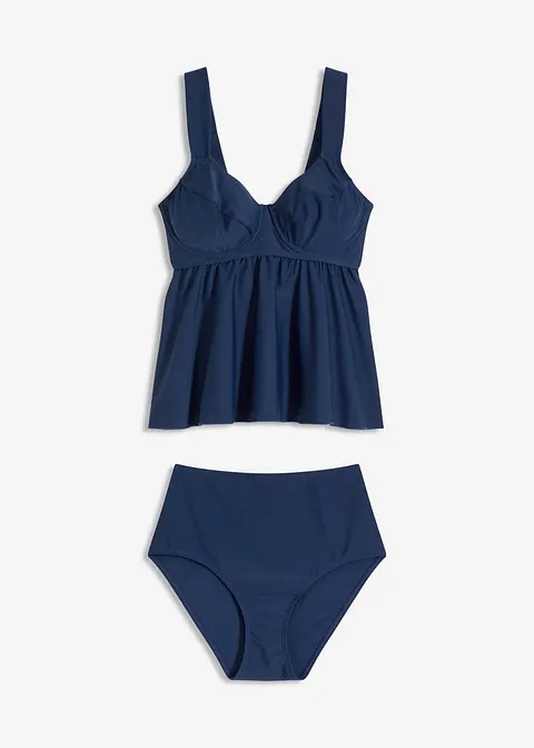 bonprix Modischer Minimizer Tankini mit gepolsterten Trägern