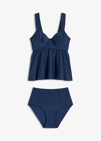 bonprix Modischer Minimizer Tankini mit gepolsterten Trägern