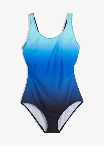 bonprix Aparter Shape Badeanzug mit starker Formkraft - blau