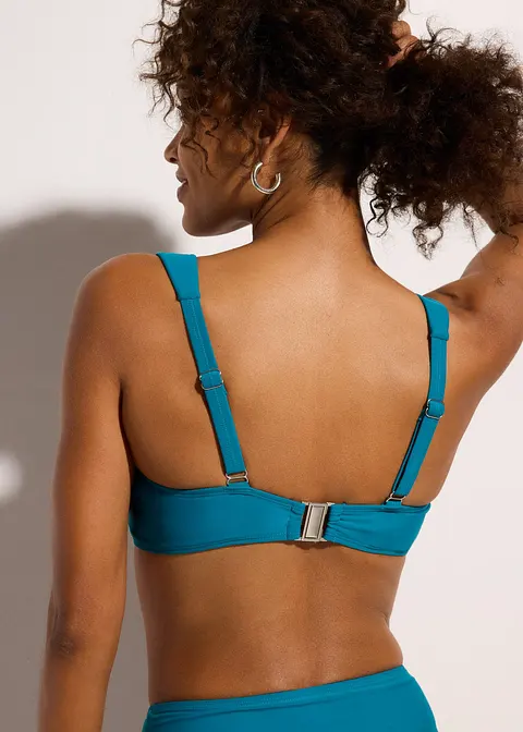 bonprix Modisches Minimizer Bikini Oberteil - petrol Cup C Fabrik Onlineshop
