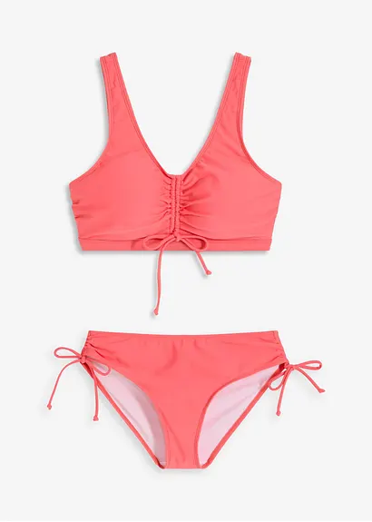 bonprix Komfortabler Bustier Bikini - pfirsich - Damen