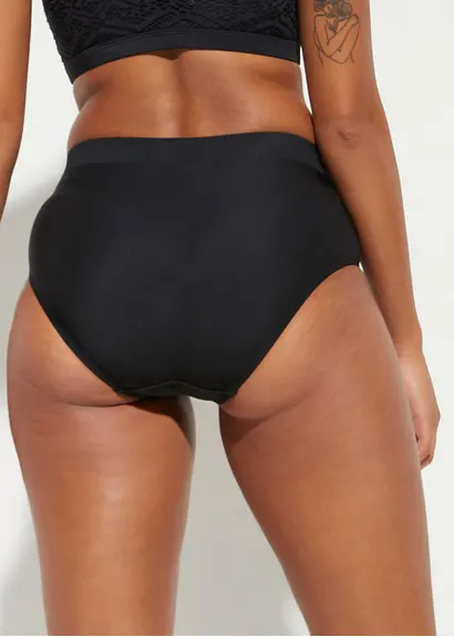 bonprix Aparter Shape Maxi-Badeanzug mit leichter Formkraft - schwarz Muttertagsangebot