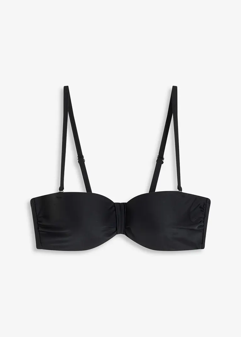 bonprix Edles Balconette Bikini Oberteil - schwarz Cup B