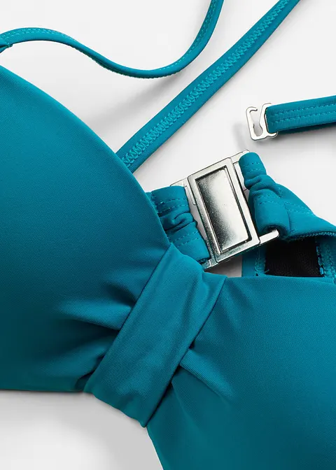 bonprix Edles Balconette Bikini Oberteil - petrol Cup D Zeitlich begrenztes Angebot