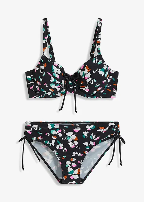 bonprix Toller Minimizer Bikini mit hübschem Druck - Damen