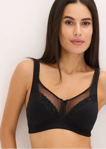 bonprix bügelloser BH mit Spitze und transparenten Details Super Rabatt