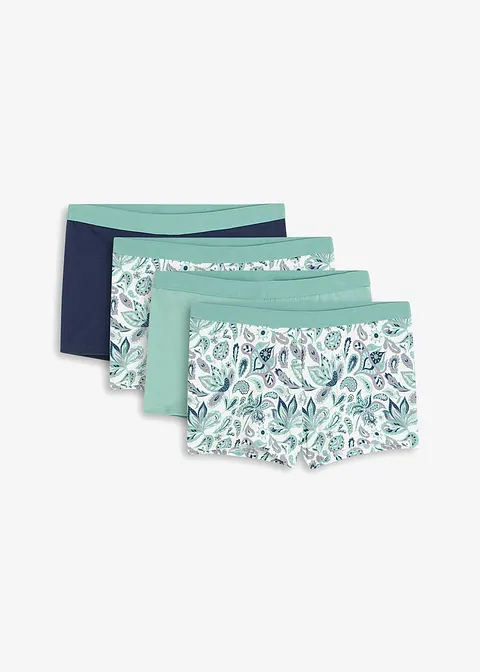 bonprix Damen Boxer mit Bio-Baumwolle (4er Pack) - Damen