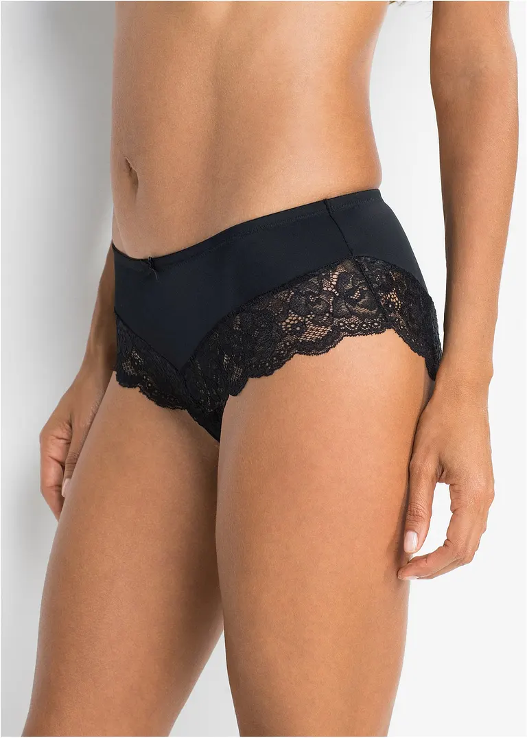 bonprix Bestehend aus einer Panty mit schlichter Hinterhose und einer mit einem edlem Spitzenband hinten Outlet