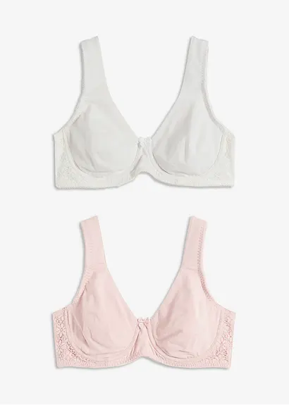 bonprix Komfortabler T-Shirt BH mit Bügel mit Spitze - Damen