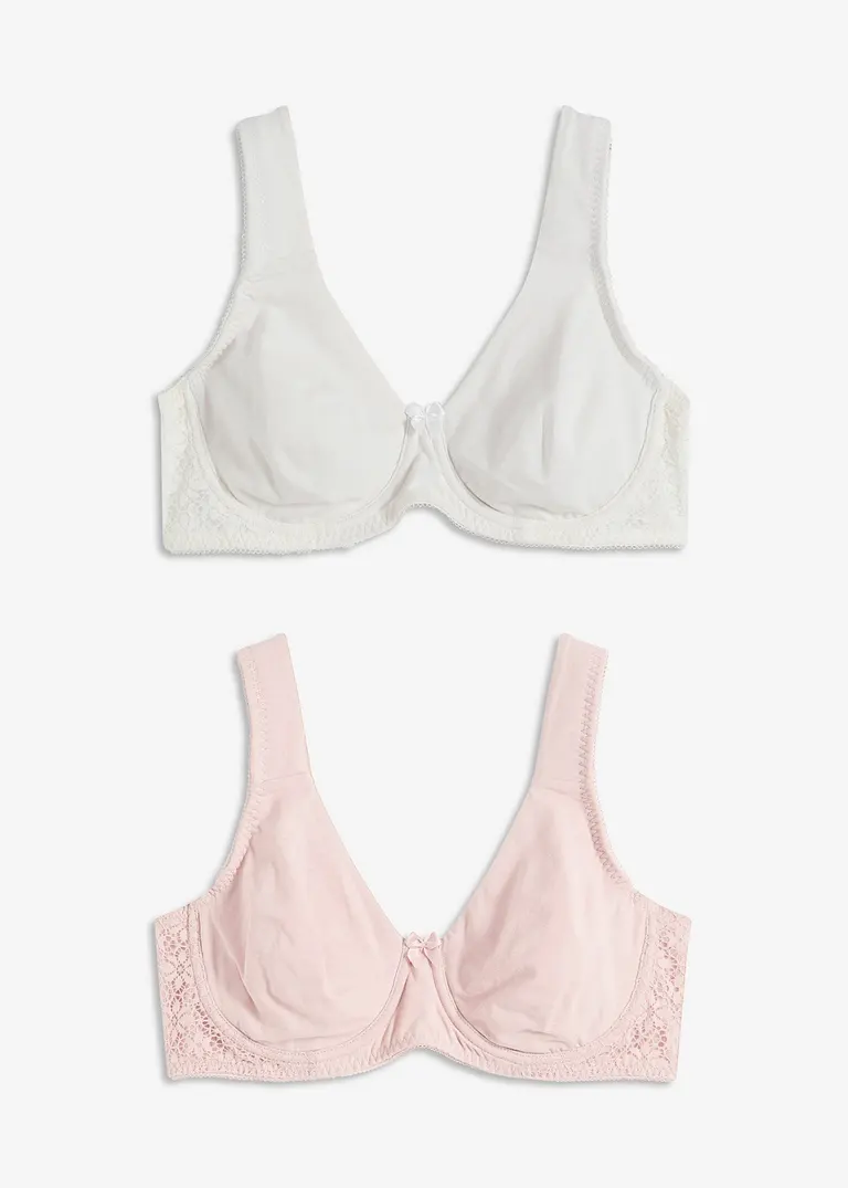 bonprix Komfortabler T-Shirt BH mit Bügel mit Spitze - Damen