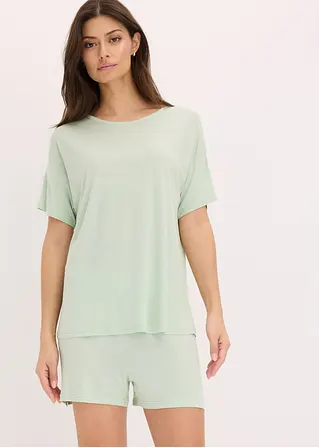 bonprix Gemütlicher Shorty im oversized Schnitt - hellschilf Valentinstagsangebot