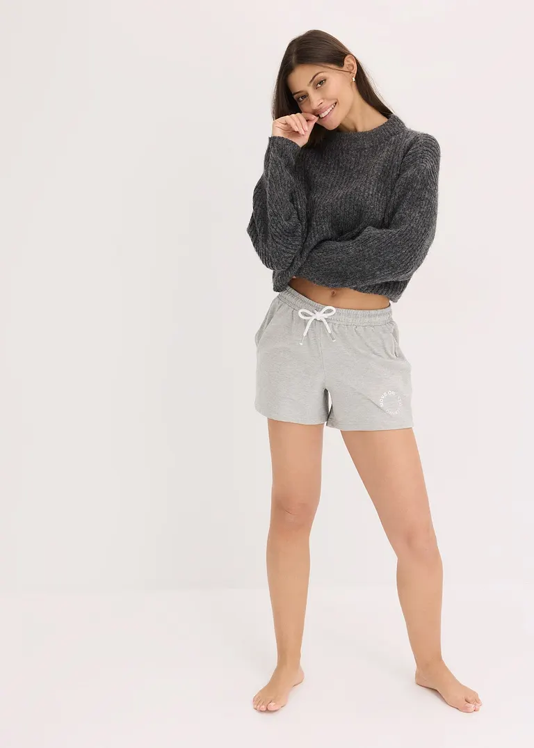 bonprix Gemütliche kurze Loungewear Sweat Shorts im praktischen 2er Pack Heißer Verkauf