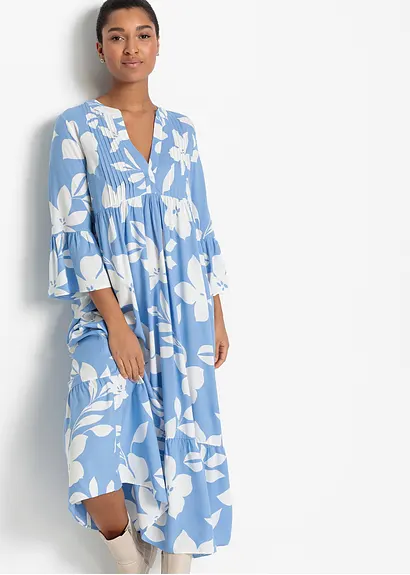 bonprix Geblümtes Maxikleid mit V-Ausschnitt aus nachhaltiger Viskose Zeitbegrenzte Promotion
