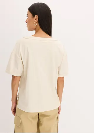 bonprix Trendiges Oversized T-Shirt mit V-Ausschnitt und aufgesetzter Tasche Discount Store für neue Produkte