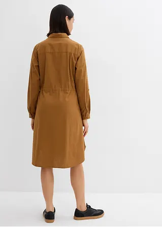 bonprix Modisches Kleid mit Taschen und Gummizug in der Taille knieumspielend Super Rabatt