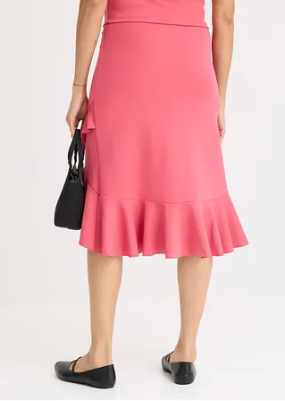 bonprix Verspielter Rock mit Volants - pink - Damen Speichern exportieren
