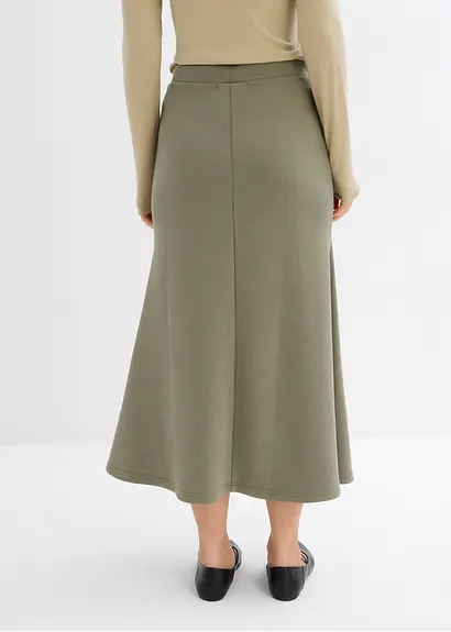 bonprix Midirock in voluminöser A-Linie - grün - Damen Outlet