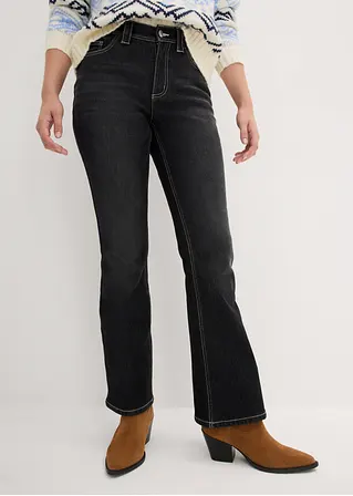 bonprix Thermo Jeans im Bootcut Fit - schwarz regular - Damen Günstiger Verkauf