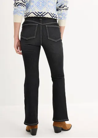 bonprix Thermo Jeans im Bootcut Fit - schwarz regular - Damen Günstiger Verkauf