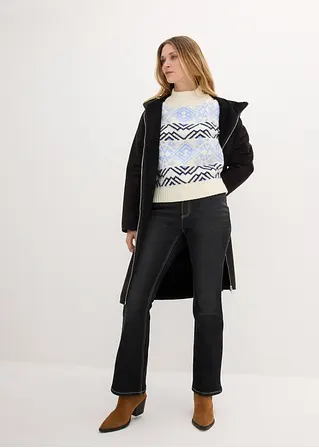 bonprix Thermo Jeans im Bootcut Fit - schwarz regular - Damen Günstiger Verkauf