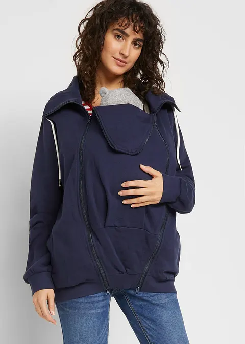 bonprix Sweatjacke für die Schwangerschaft und danach mit Trageeinsatz Blitzverkäufe