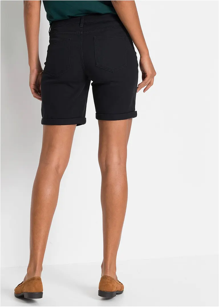 bonprix Sommerliche Stretch-Bermuda mit attraktiver Knopfleiste. - Damen Black Friday