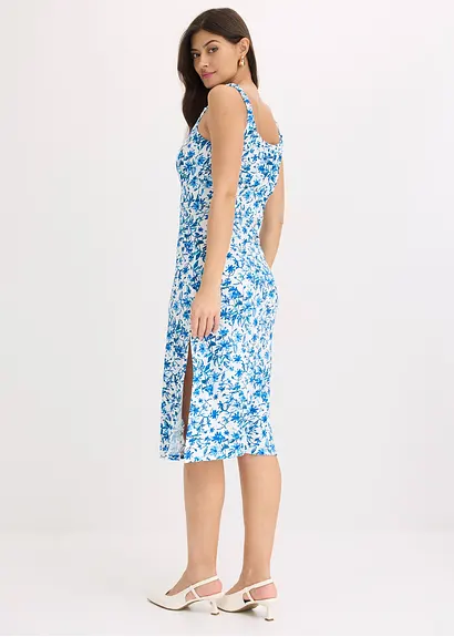 bonprix Sommerliches Blumenkleid mit dünnen Trägern - weiß Jubiläumsangebot