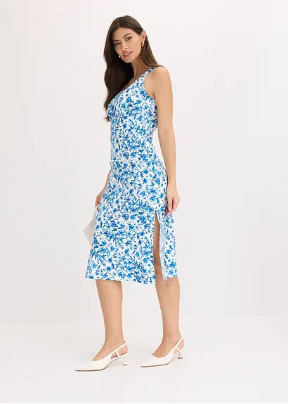 bonprix Sommerliches Blumenkleid mit dünnen Trägern - weiß Jubiläumsangebot