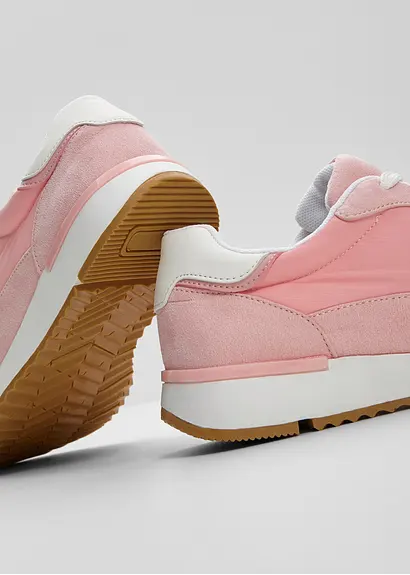 bonprix Lässiger Sneaker im Retro Look - rosa - Damen Lagerräumung