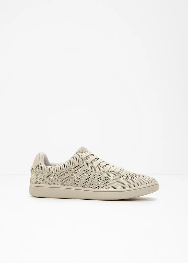 bonprix Sportlicher Sneaker aus luftigem Obermaterial - beige