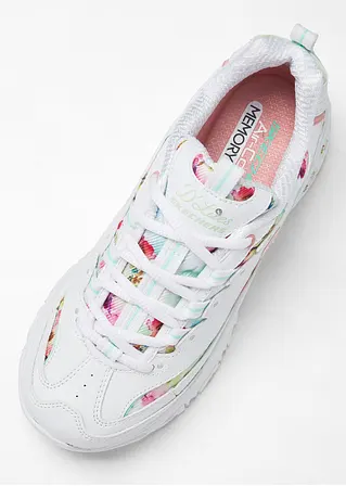 bonprix Modischer Chunky Sneaker von Skechers mit Blumenmuster - weiß Zeitlich begrenztes Angebot
